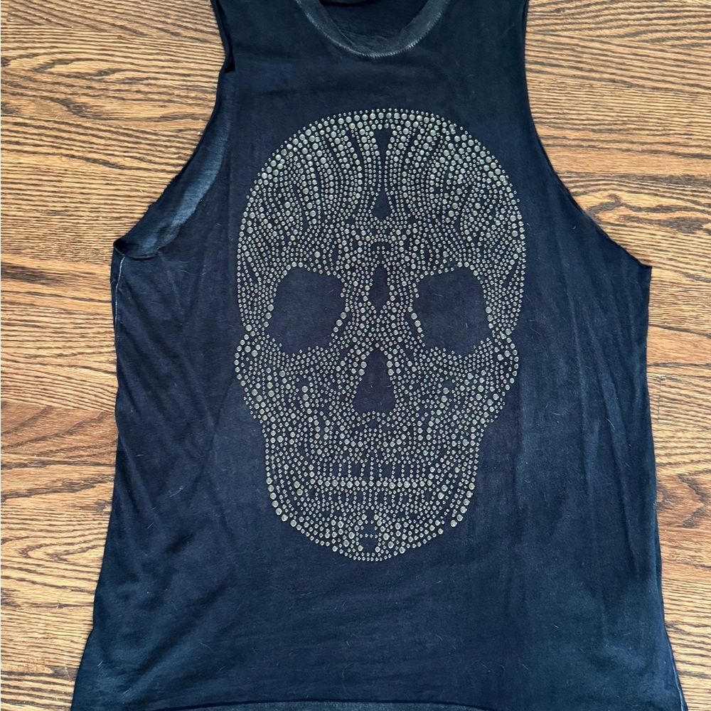 Pull&Bear Black Graphic Muscle Tee